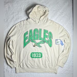 Philadelphia Eagles Hoodie with Green Eagles Graphic Pullover
